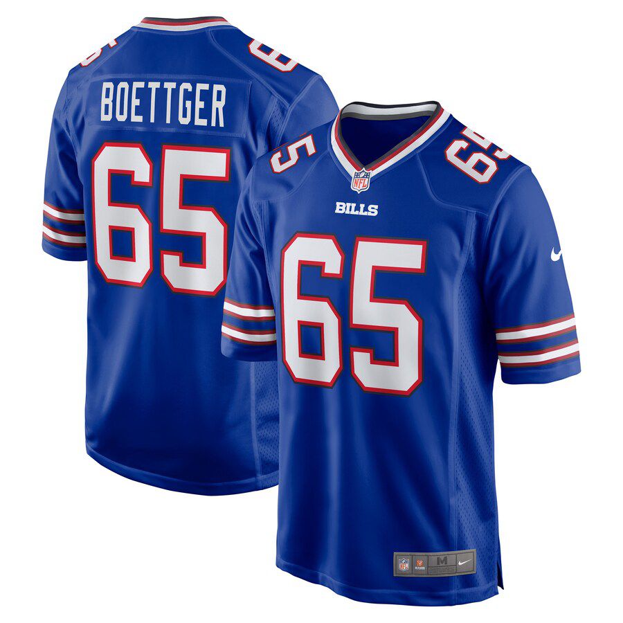 Men Buffalo Bills 65 Ike Boettger Nike Royal Game NFL Jersey